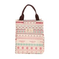 Pattern canvas lunch bag