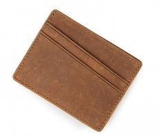 Vintage minimalist leather wallet