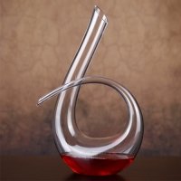 Shaped wine decanter