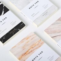 Marble print notebook
