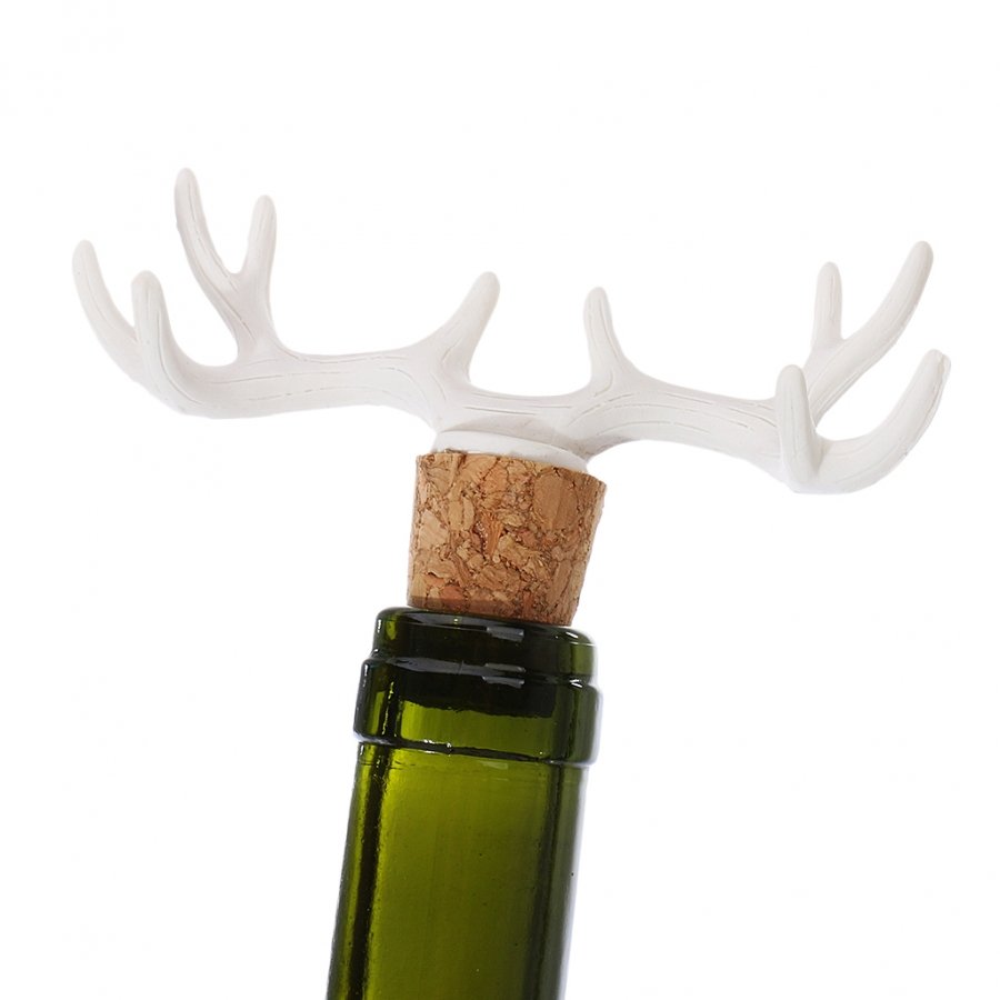 Deer antler wine bottle sealer image