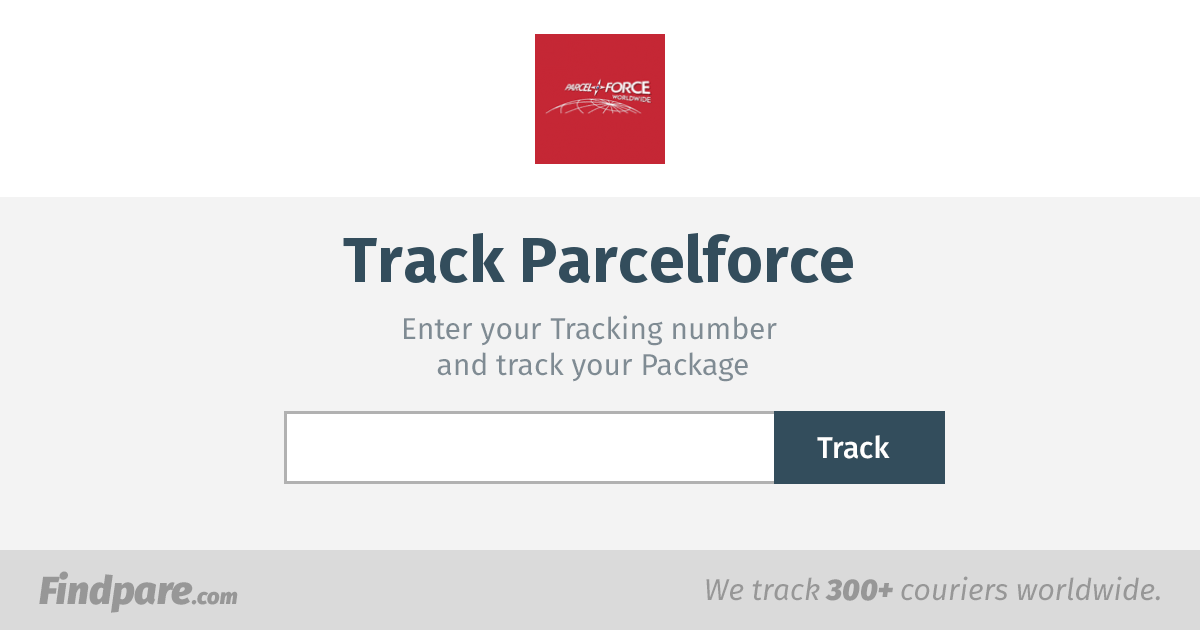 parcel force tracking